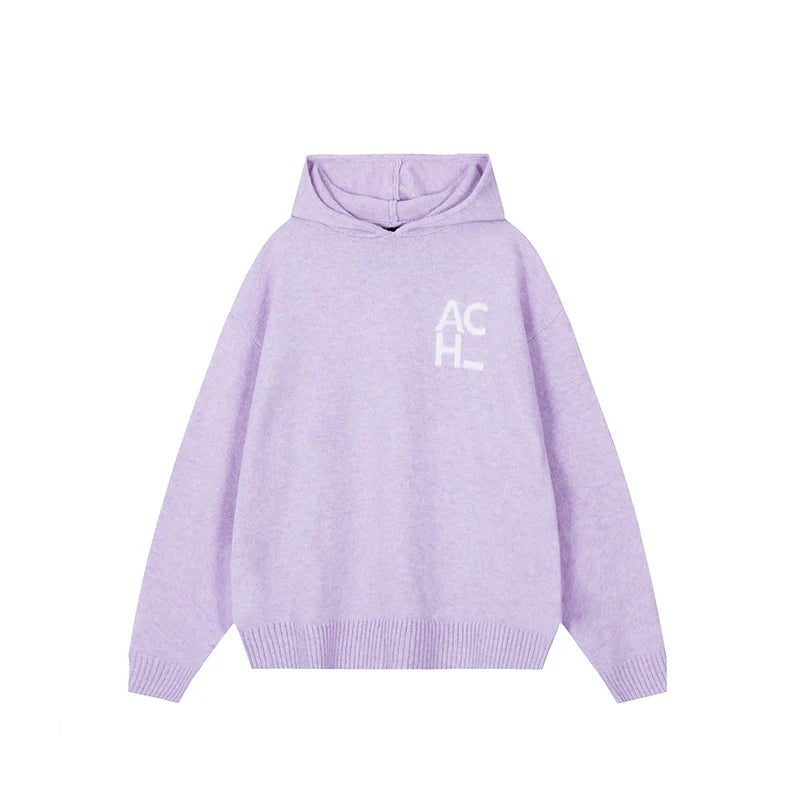 Achock Logo Knit Hoodie