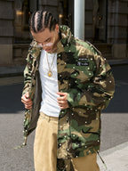STEEPC Camouflage Pearl Studded M65 Field Jacket