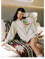 MEDM Rainbow Letter Zip Up Hoodie