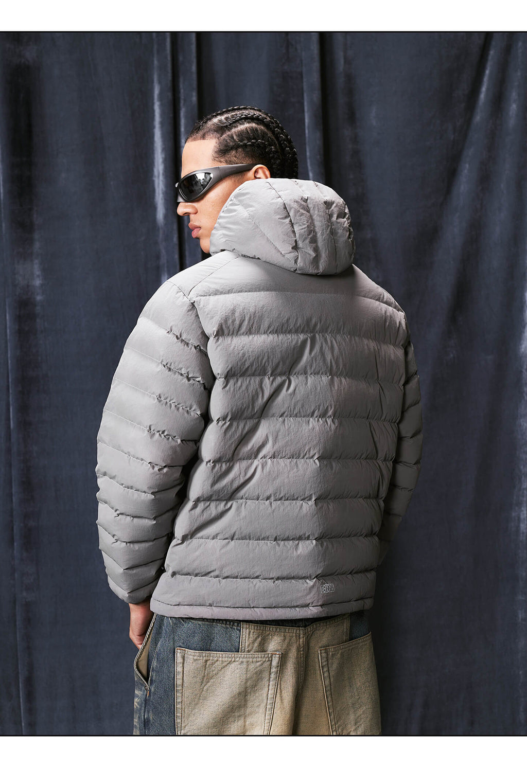 1807 Washed Fade Nylon Lightweight Down Jacket