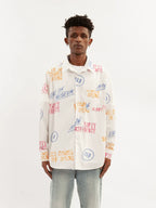 EMPTY REFERENCE Vintage Slogan Long Sleeve Shirt