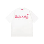 1807 Barbie Glitter Graphic Short Sleeve Tee