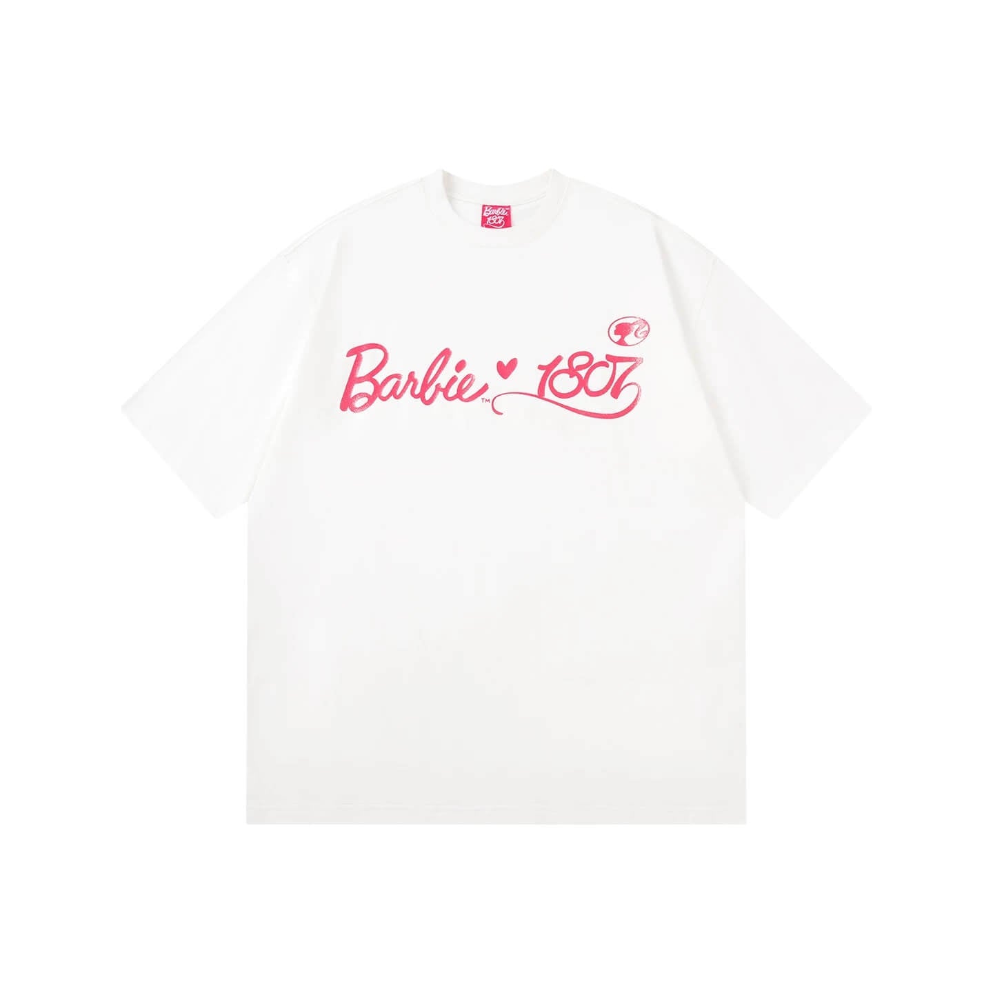 1807 Barbie Glitter Graphic Short Sleeve Tee