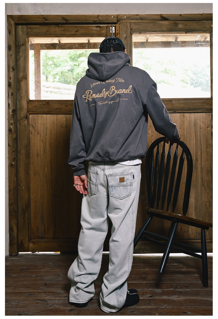 Remedy Metal Wax Seal Chain Embroidered Hoodie