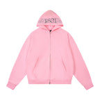 1807 Hood Embroidered Zip Up Hoodie