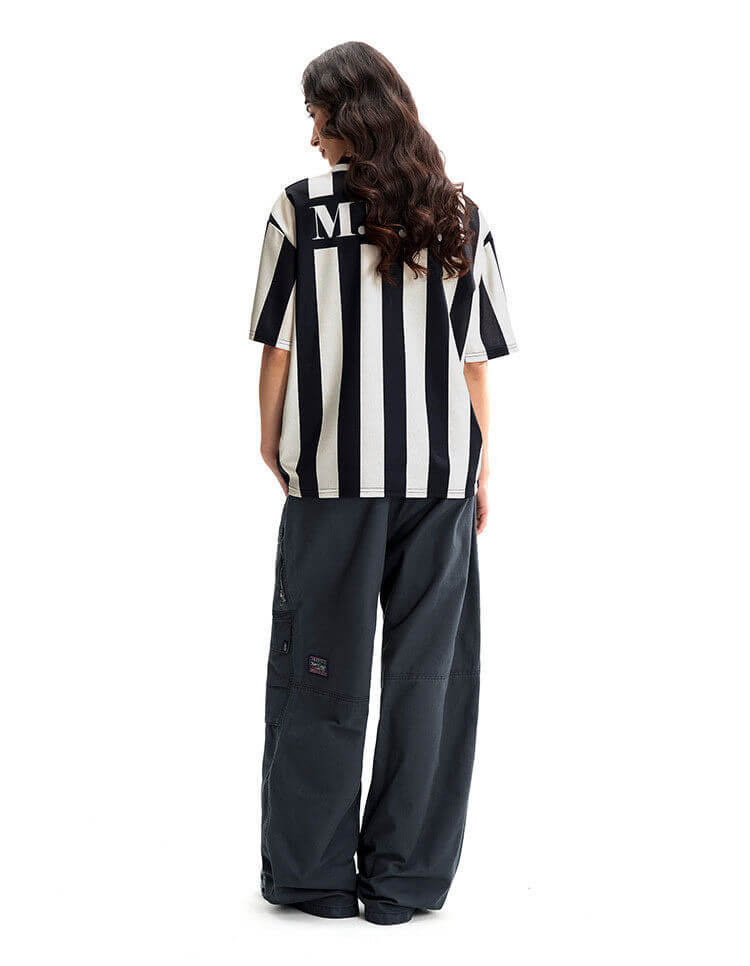 F3F Select Striped Polo Collar Short Sleeve Soccer Jersey