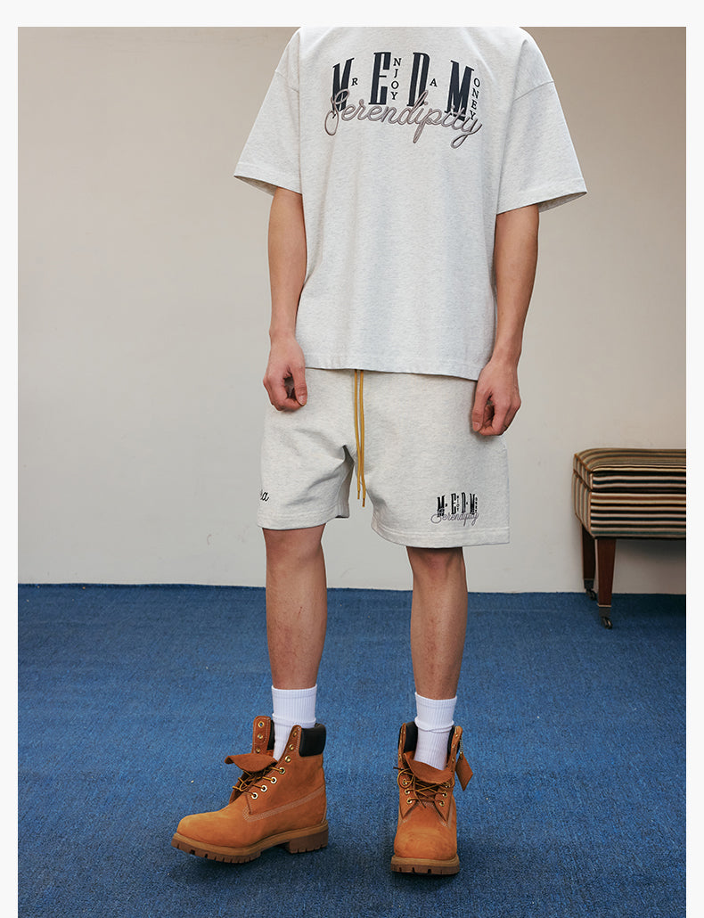 MEDM 3D Embroidered Sweat Shorts