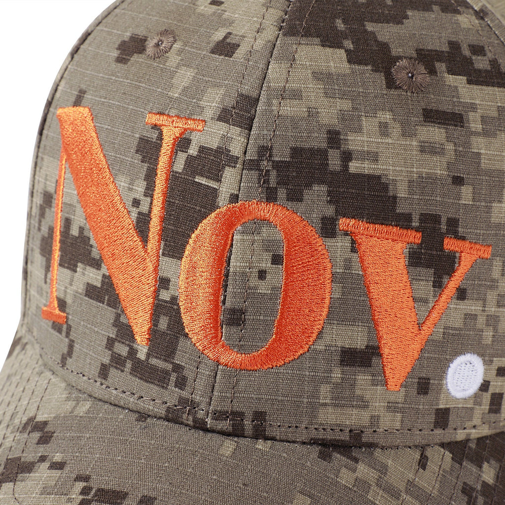 NOVACAM Pixel Camo NOV Logo Embroidered Dad Hat