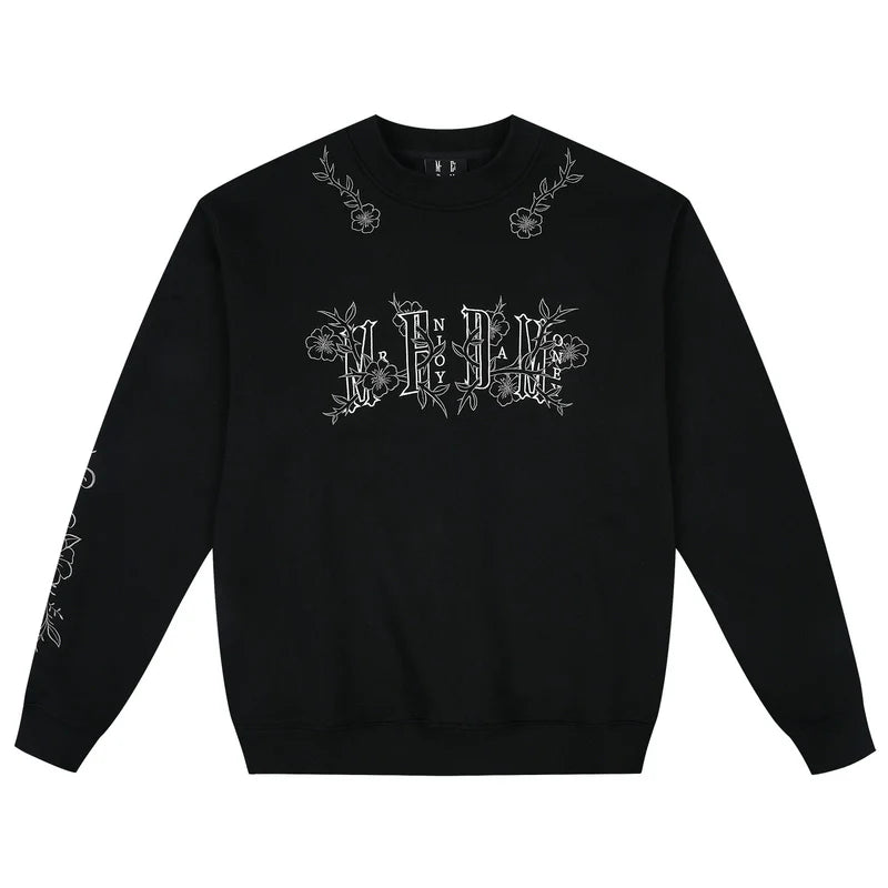MEDM Floral Logo Embroidered Sweatshirt