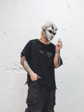 UNDERWATER Ruined Mesh Distressed Layered Tee