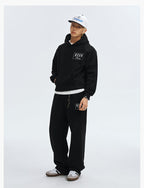 MEDM Embroidered Lettered Logo Hoodie & Sweatpants