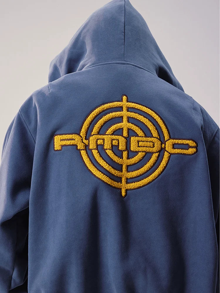 Remedy Terry Embroidery Zip Up Hoodie