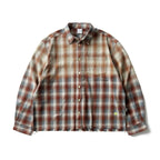Remedy Gradient Washed Plaid Long Sleeve Shirt