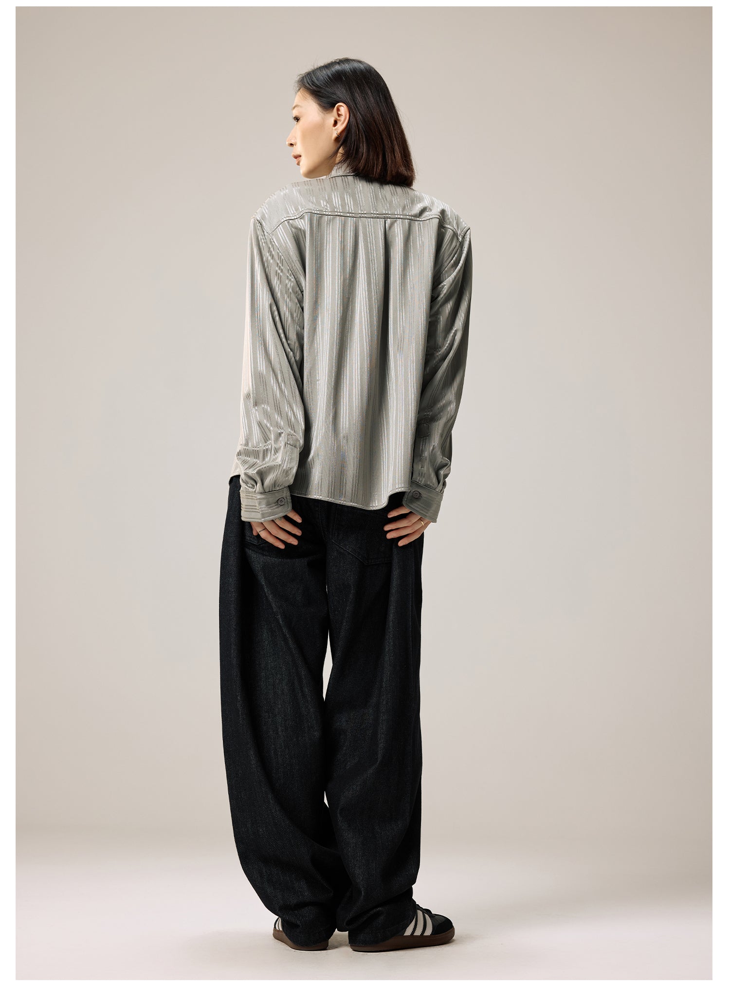 Remedy Silk Striped Long Sleeve Shirt