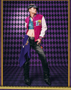MEDM × JOJO Embroidered Patch Varsity Jacket