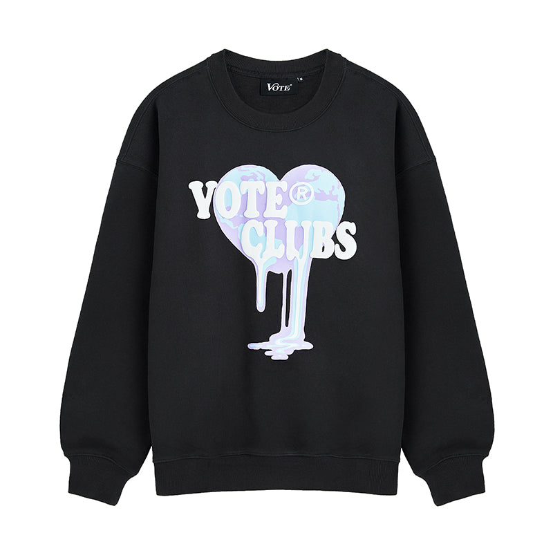 VOTE Foaming Heart Sweatshirt