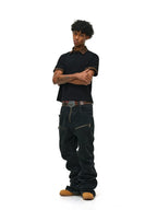 ANTIDOTE Leopard Patchwork Polo