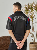 PRBLMS LOGO Striped Short Sleeved Shirt