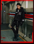 MEDM x EVA Lilith Removable Fur Zip-Up Hoodie