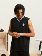 Small Town Kid Logo Print Sleeveless Tee