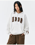 MEDM Leopard Faux Fur Layered Hoodie
