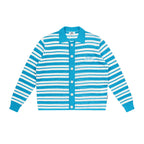 EMPTY REFERENCE Knit Striped Embroidered Long Sleeve Shirt