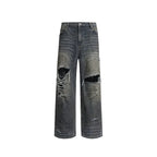 UNDERWATER Dirty Dye Aged Torn Baggy Jeans