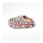 KARMANISTIC Leopard Fur Embroidered Slipper Clogs