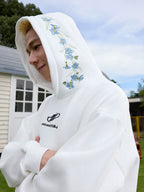 Harsh and Cruel Hood Floral Logo Embroidered Hoodie