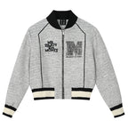 MEDM Pearl Tweed Short Varsity Jacket