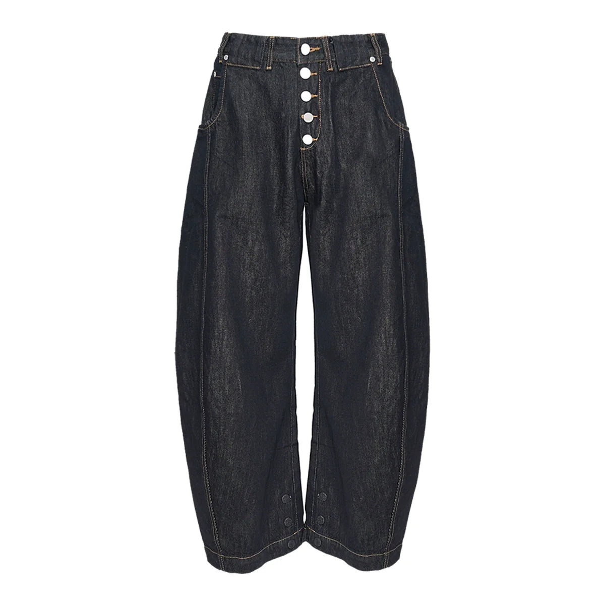STEEPC Magnetic Button Scimitar Jeans