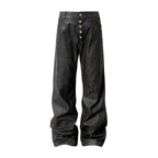 YADcrew Five Button Waxed Denim Jeans