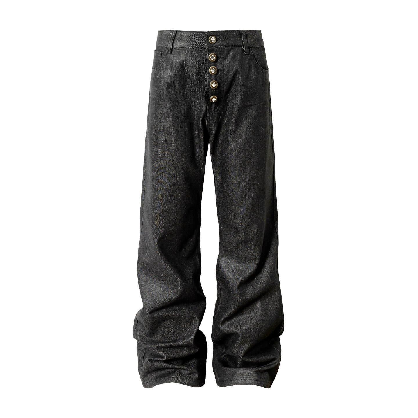 YADcrew Five Button Waxed Denim Jeans