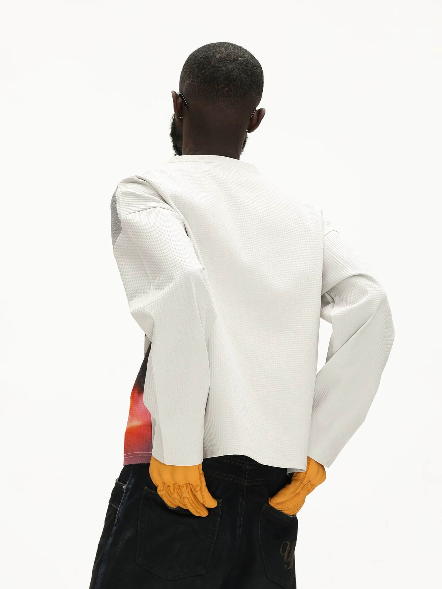 UNTILWERICH Racing Graphic Waffle Long Sleeve Tee