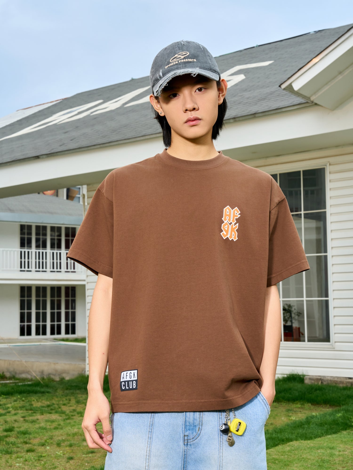 AFGK Metal Music Embroidered Label Printed Tee