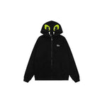 Achock Little Devil Embroidered Plush Zip Up Hoodie