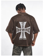 F3F Select Cross Print Mesh Jersey