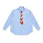 EMPTY REFERENCE Multi Tie Striped Long Sleeve Shirt