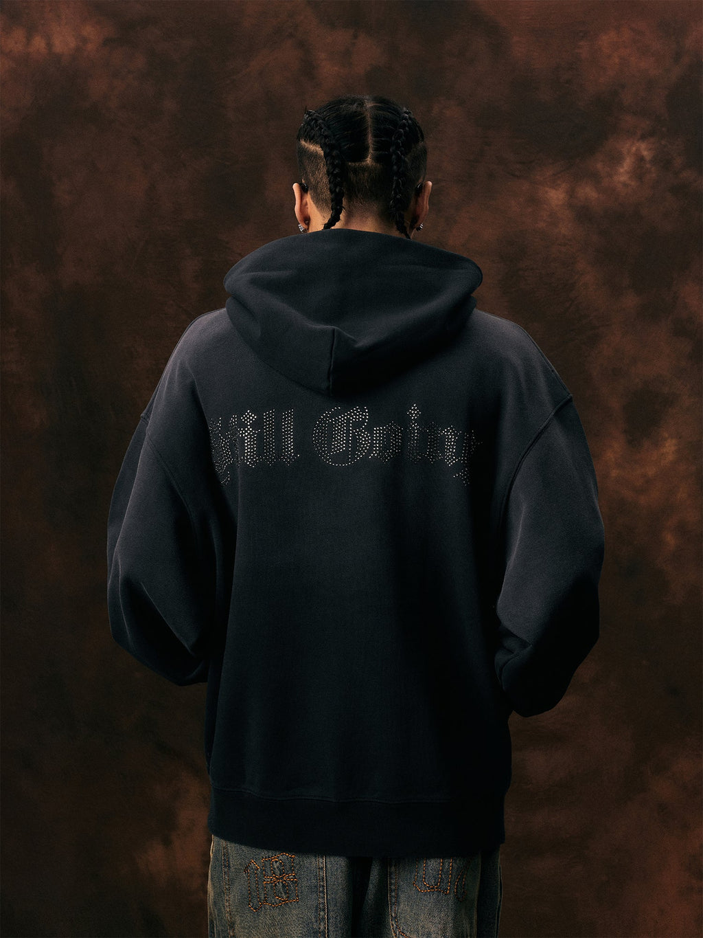 1807 Logo Rhinestone Hoodie
