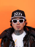 TGFCLUB 223 3D Embroidered Flat Brim Baseball Cap