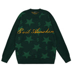 Star Circle Letter Knit Sweater