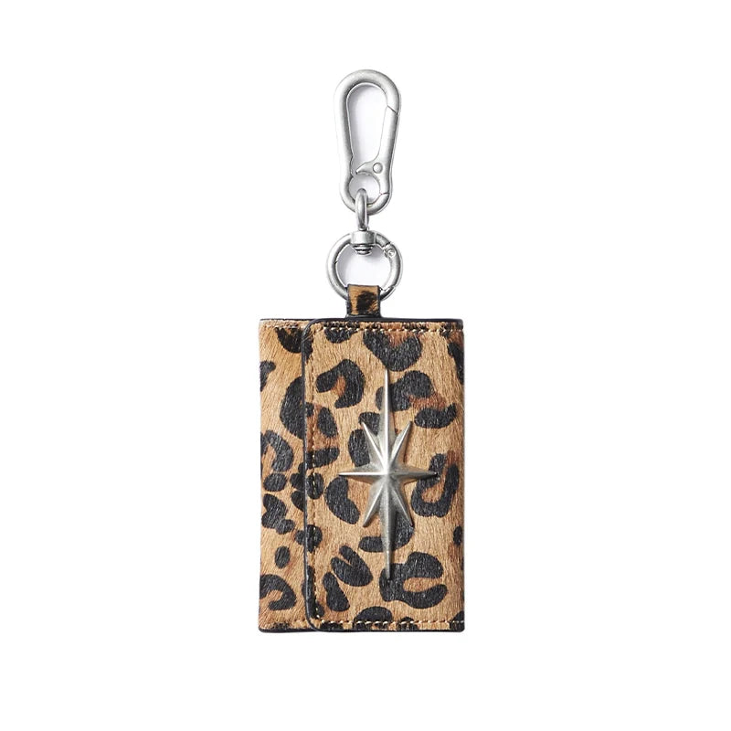 Remedy Metal Studded Keychain Coin Card Leather Wallet