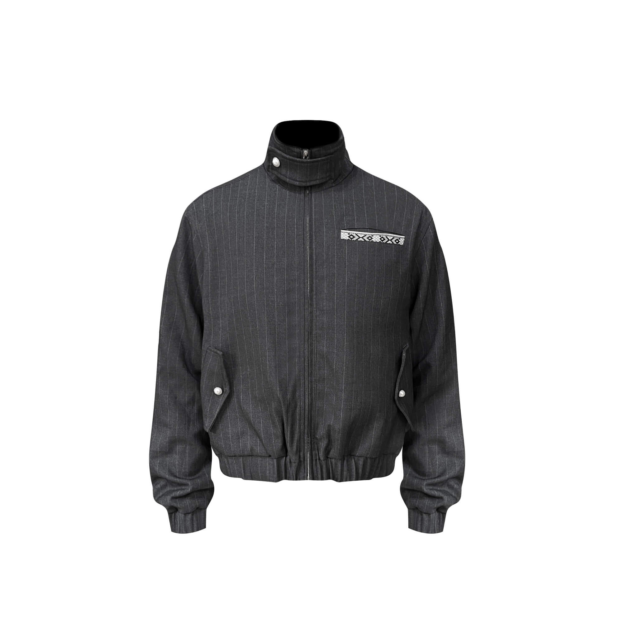 S45 Pearl Embellished Harrington Jacket