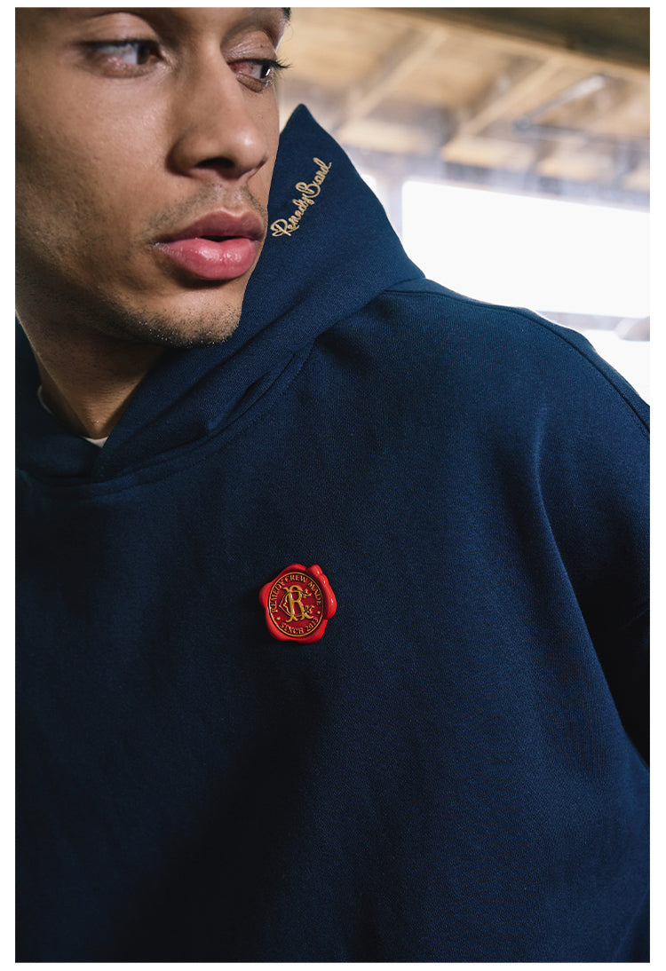 Remedy Metal Wax Seal Chain Embroidered Hoodie