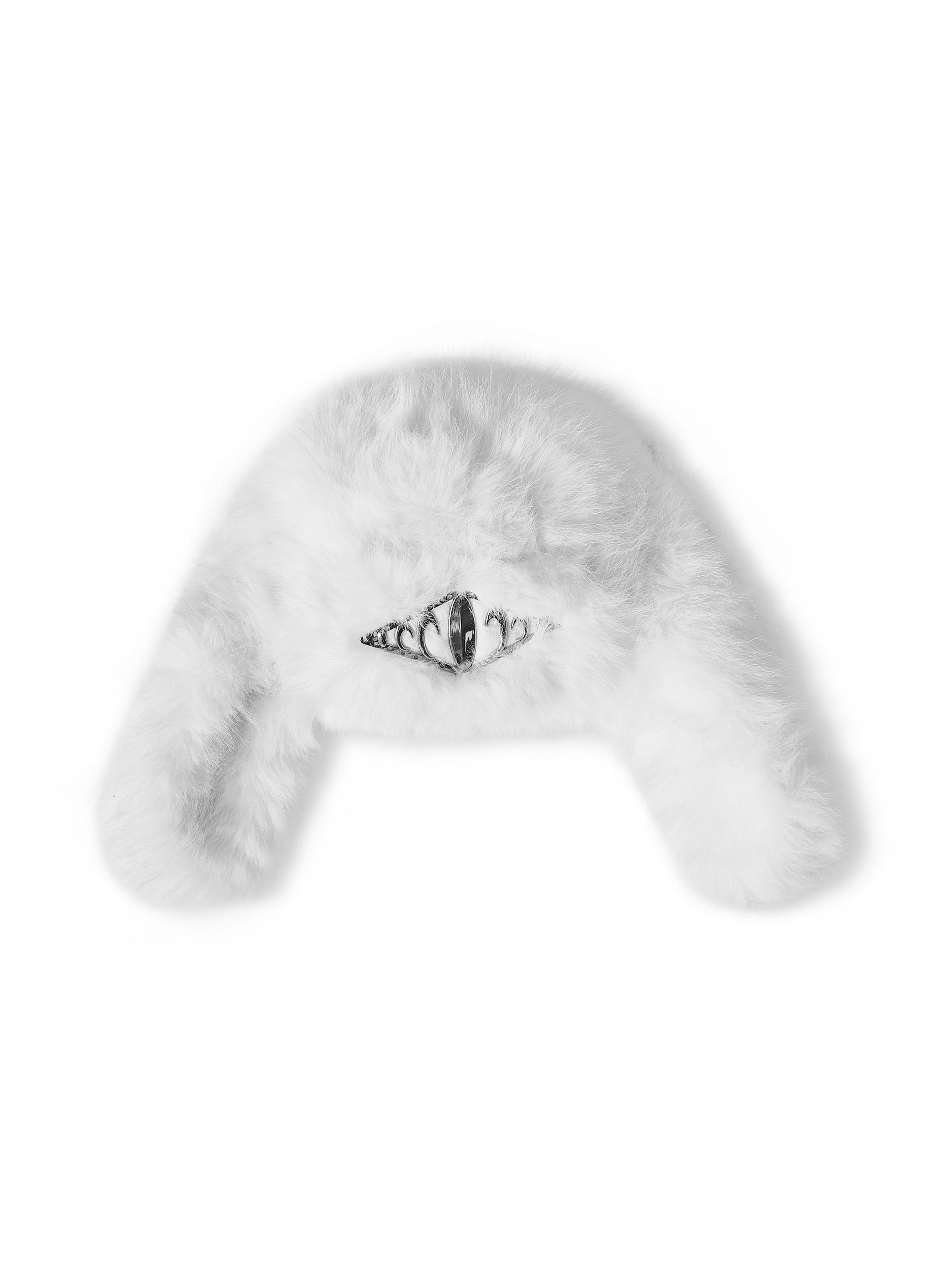 KARMANISTIC Metal Logo Fur Earflap Beanie