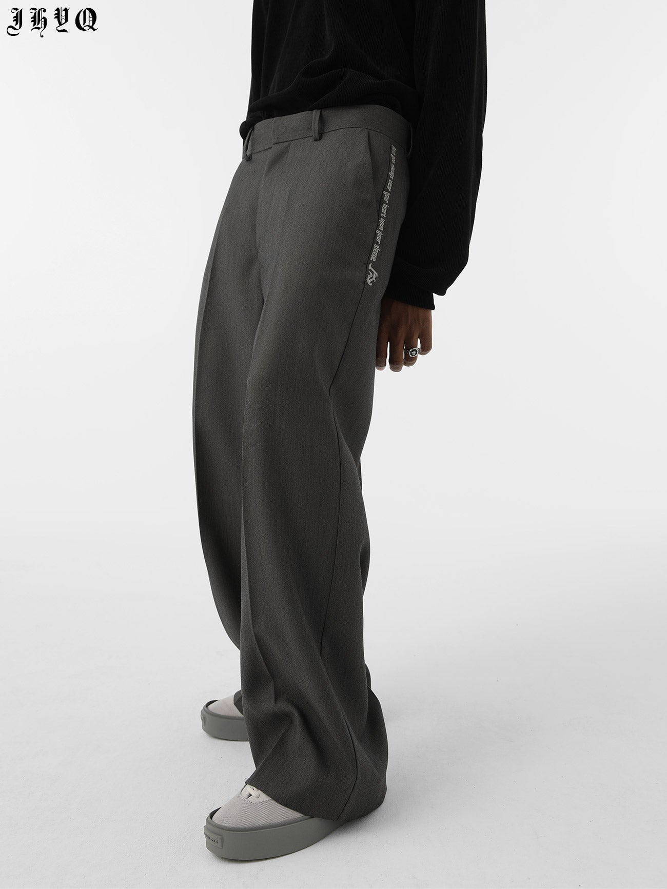 JHYQ Wide Legged Embroidered Western Pants