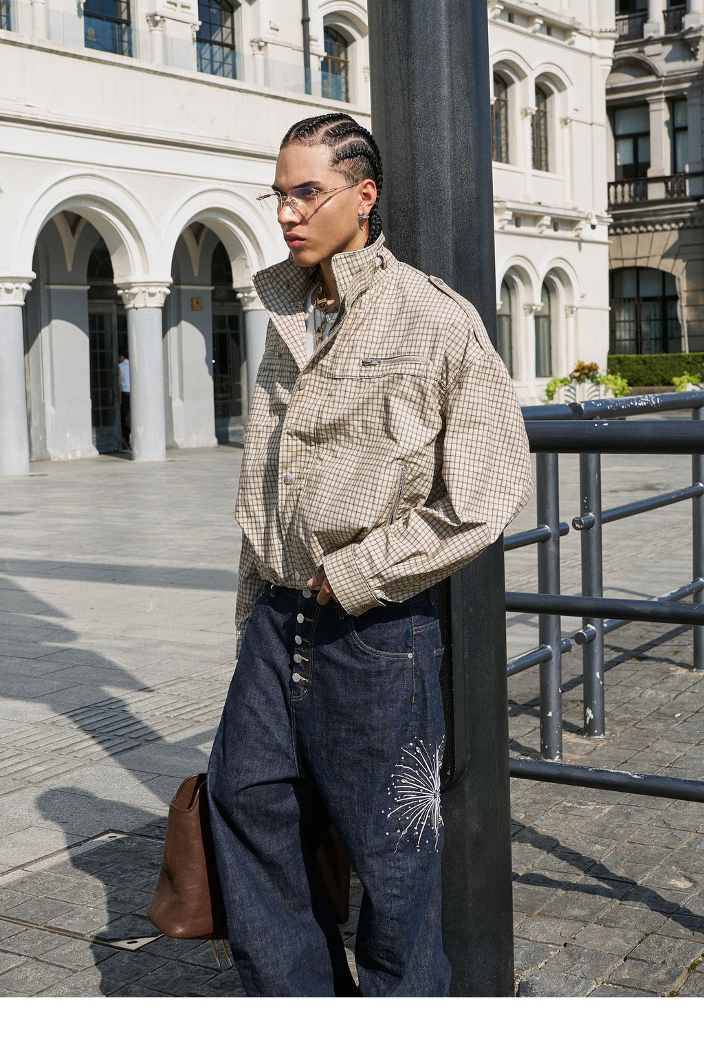 STEEPC Plaid Short Jacket