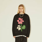 EMPTY REFERENCE Flower Knit Sweater