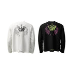KARMANISTIC Printed Waffle Long Sleeve Tee