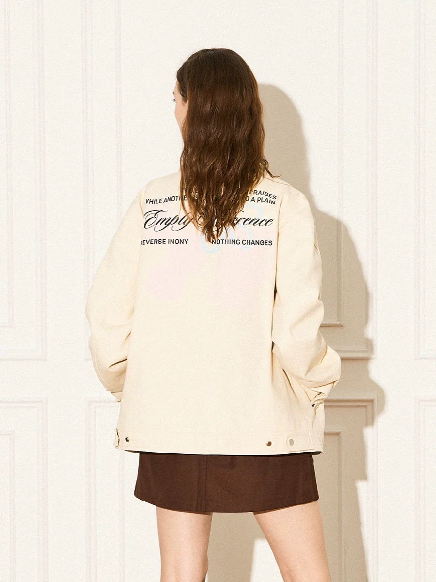 EMPTY REFERENCE Romantic Swoosh Flowers Text Jacket